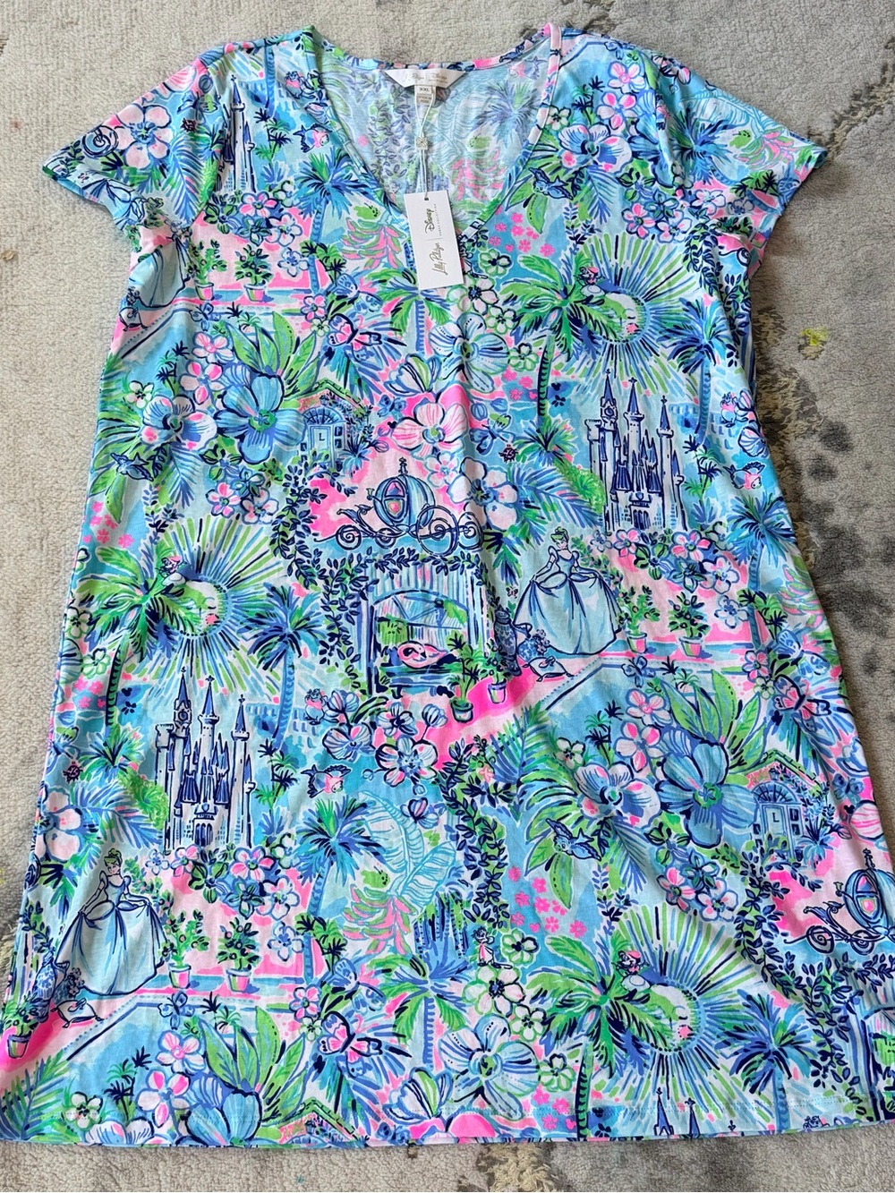 NWT Lilly Pulitzer X Disney Cinderella Etta Dress Sz XXL